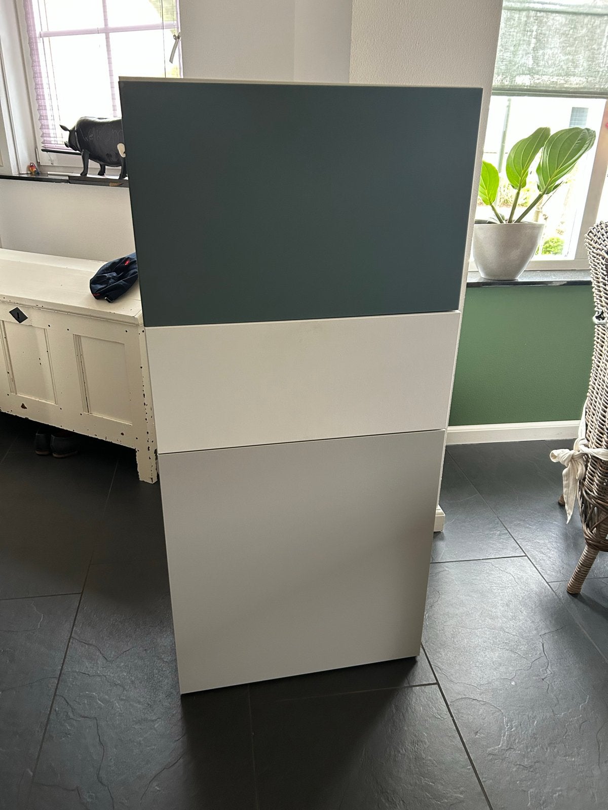 Prima Kast met sporen aan de zijkant, Ophalen, Gebruikt