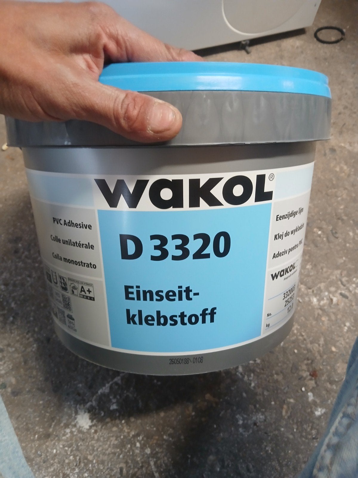 2 volle emmers Wakol D 3320 PVC eenzijdige kleefstof, Ophalen, Nieuw, Overige typen