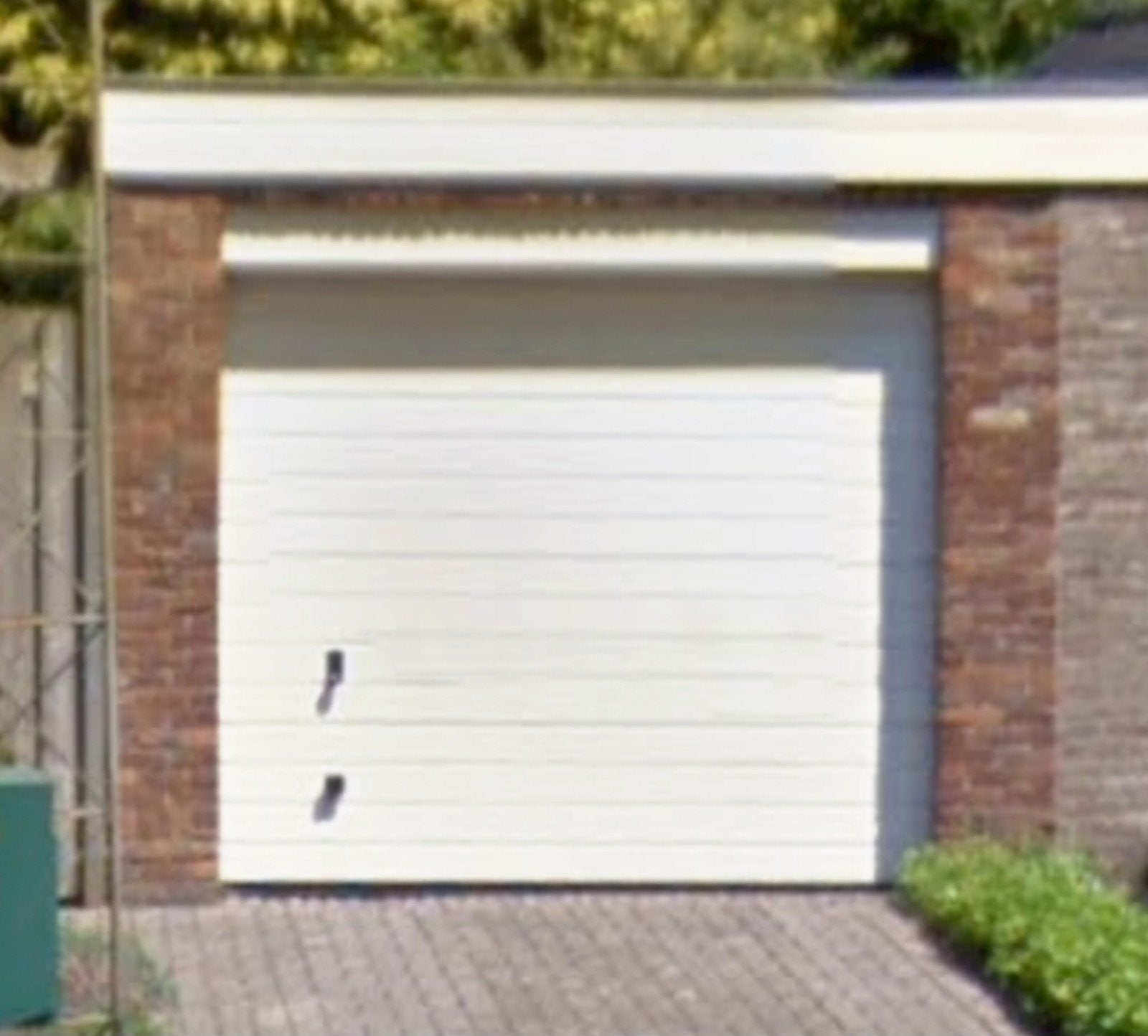 Roldeur, 255 x 212 cm, Doe-het-zelf en Verbouw, Ophalen, Gebruikt, 120 cm of meer, Garagedeur
