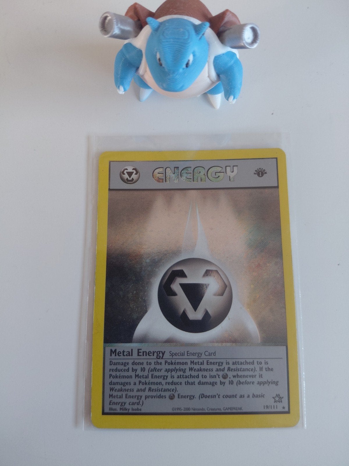 metal energy holo neo serie 1e editie, Ophalen of Verzenden, Zo goed als nieuw