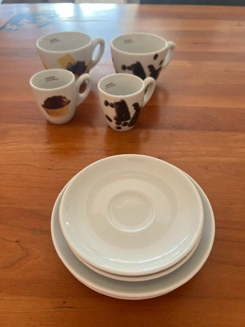 Leuke set ASA Selection espresso en cappuccino kopjes, Ophalen, Zo goed als nieuw, Modern, Kop(pen) en/of Schotel(s)