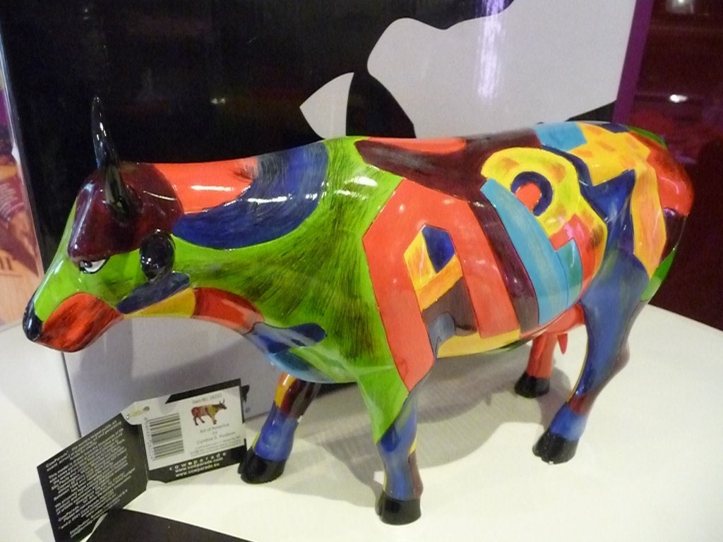 Nieuw Cow Parade koe Art of America large incl. verzending., Antiek en Kunst, Ophalen of Verzenden, Beeld