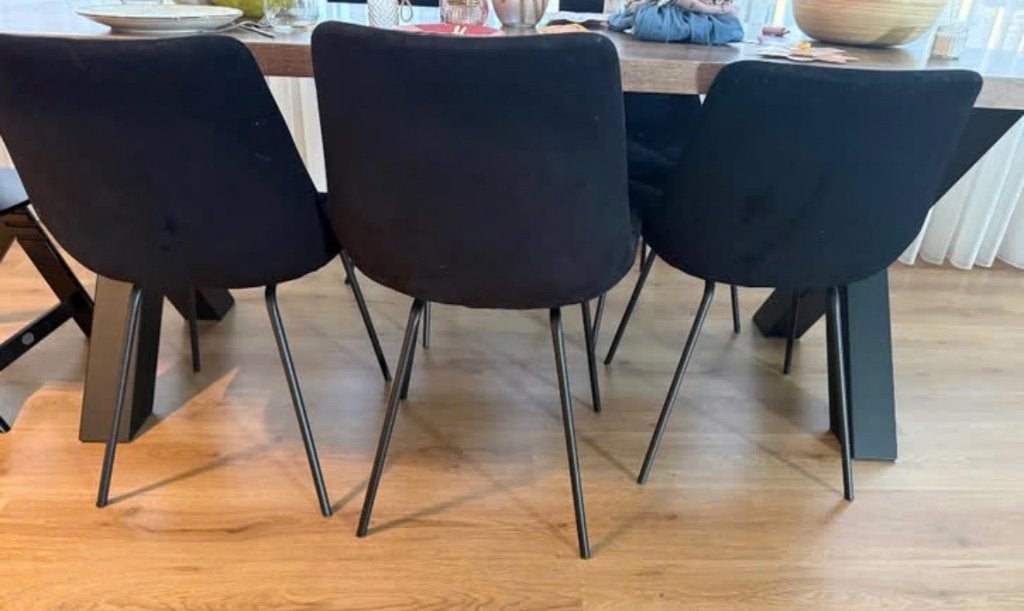 Eetstoelen, Huis en Inrichting, Stoelen, Ophalen, Gebruikt, Zwart, Vijf, Zes of meer stoelen