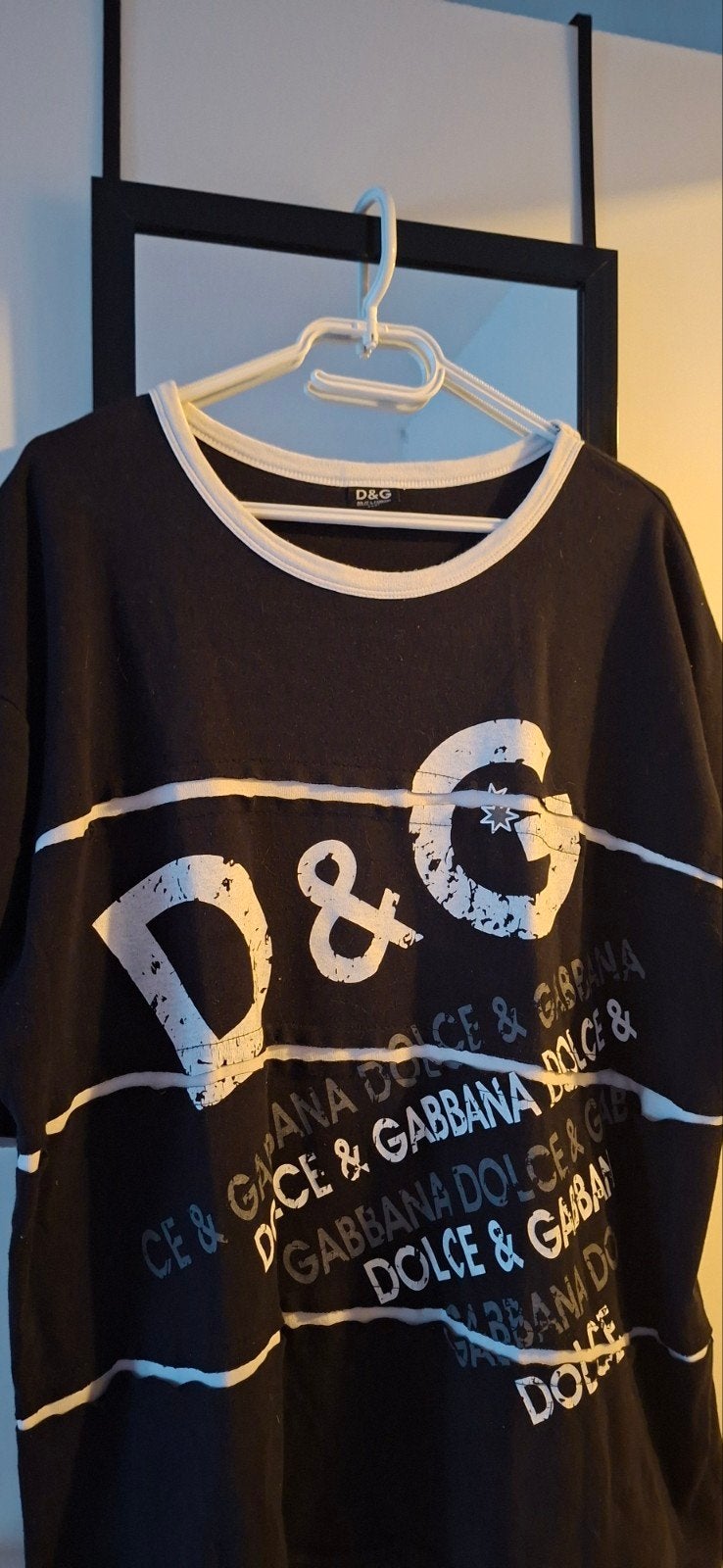 D&G Shirt, Dolce & Gabbana, Zwart, Nieuw, Overige maten