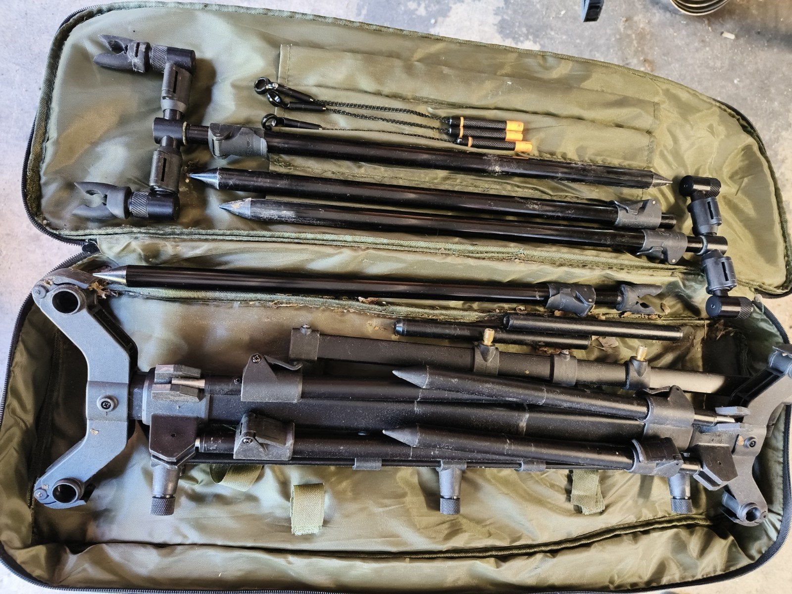 Rod Pod Set plus banksticks met Tas - Gebruikt, Ophalen, Gebruikt, Overige typen