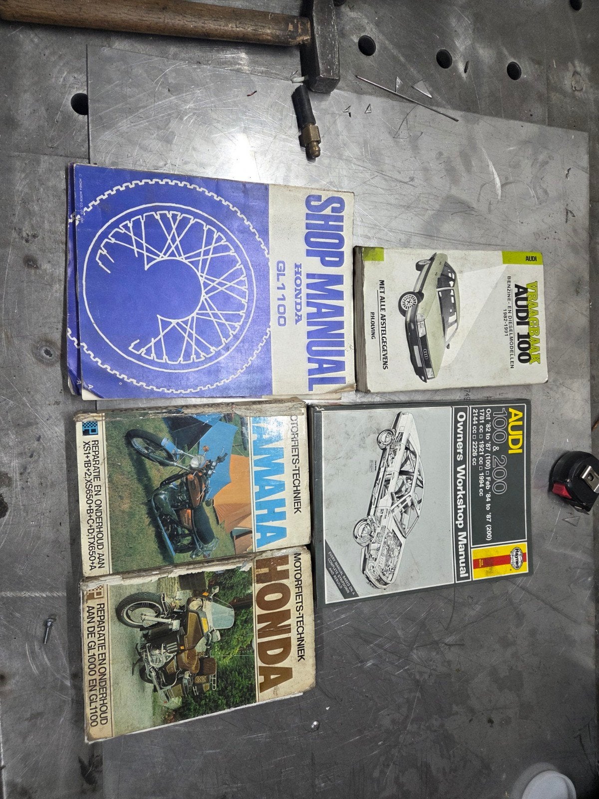 Workshop Manual / Vraagbaak Honda GL1100 en Audi 100, Boeken, Ophalen of Verzenden, Gelezen, Audi, P.H. Olving