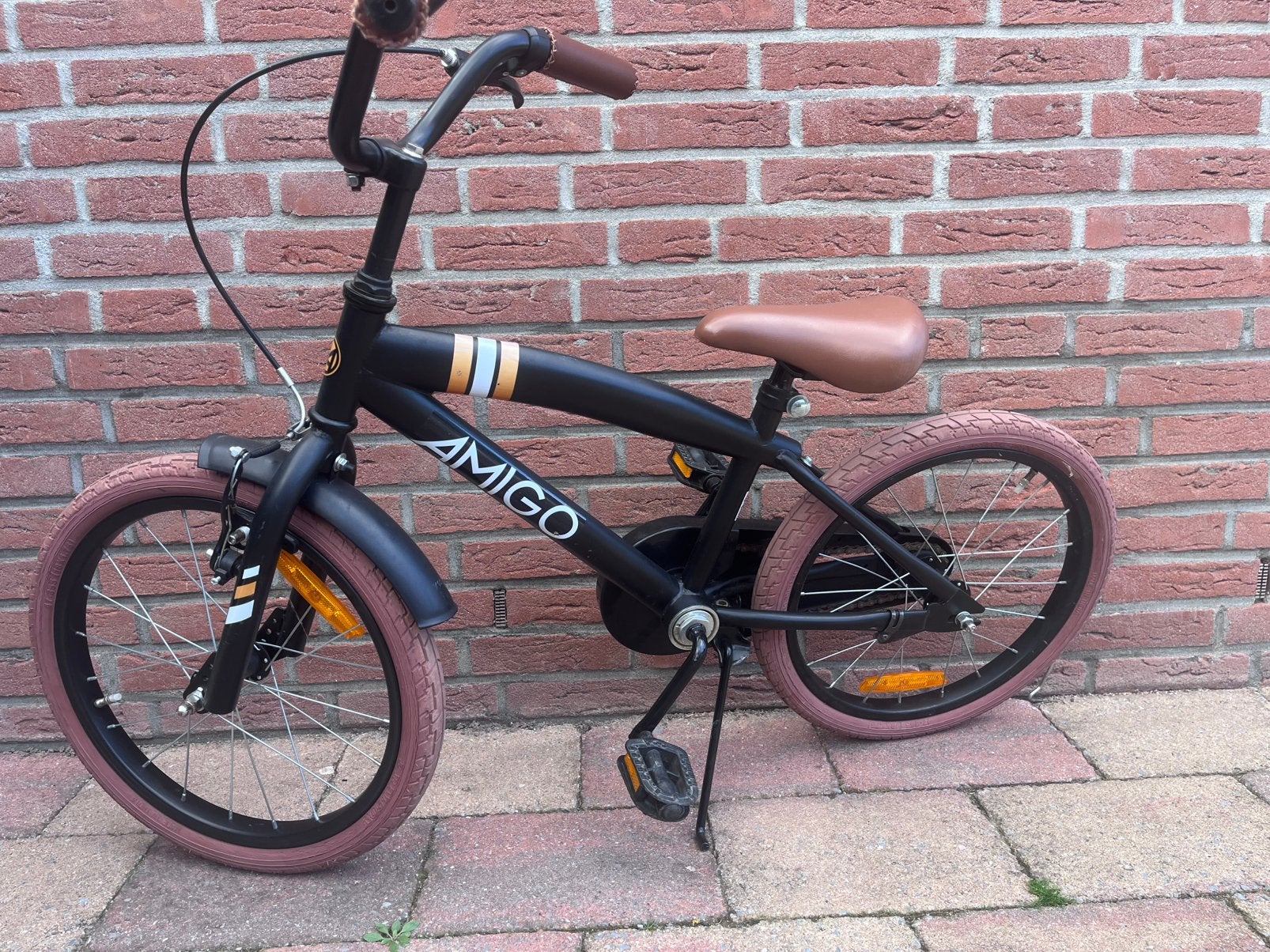 Amigo 18" inch kinderfiets, Fietsen en Brommers, Ophalen, Gebruikt, Staal, 16 tot 20 inch
