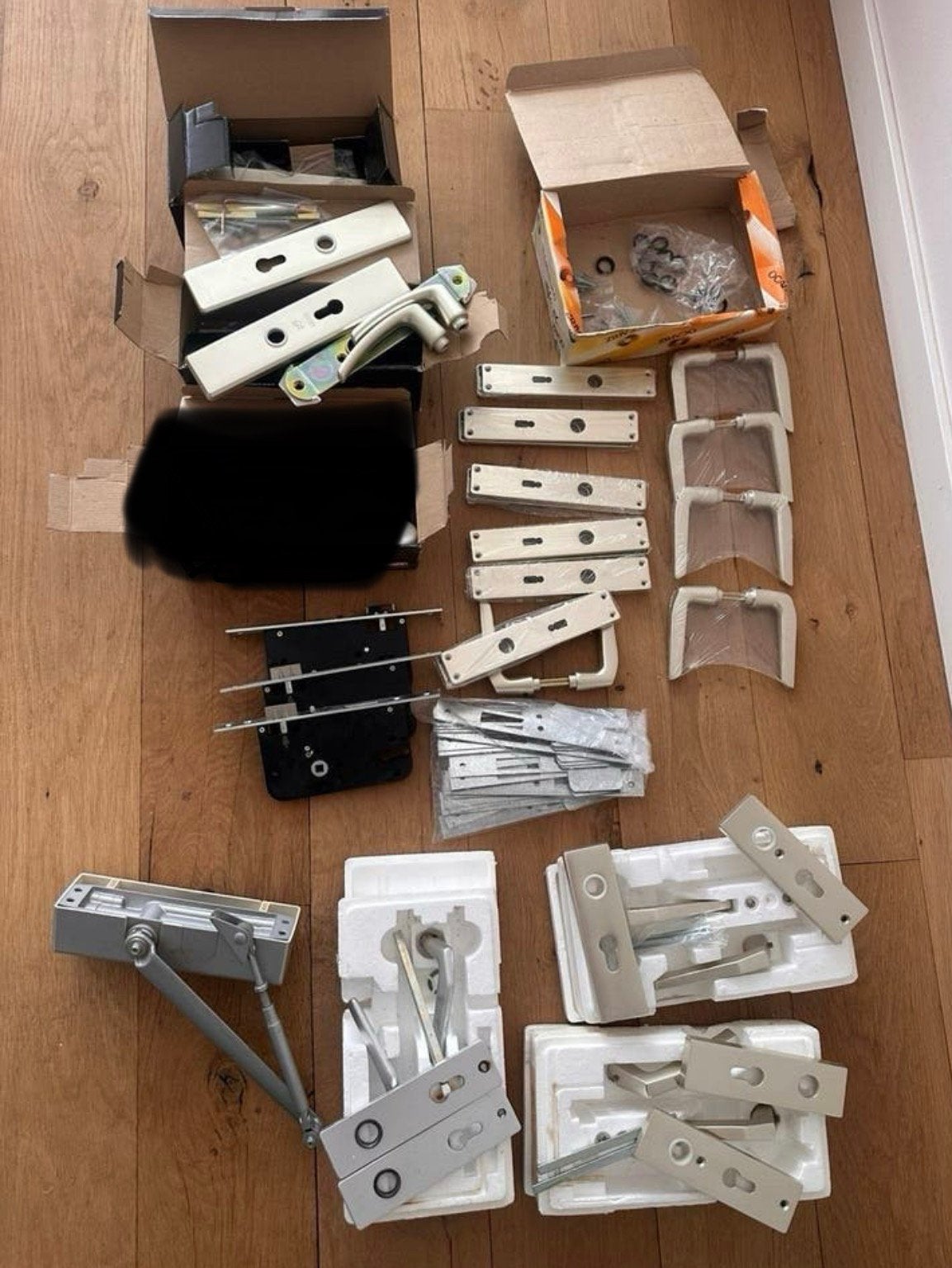 deurbeslag abus automatische deursluiter nieuw klinken etc, Ophalen of Verzenden, Nieuw, Rvs, Slot