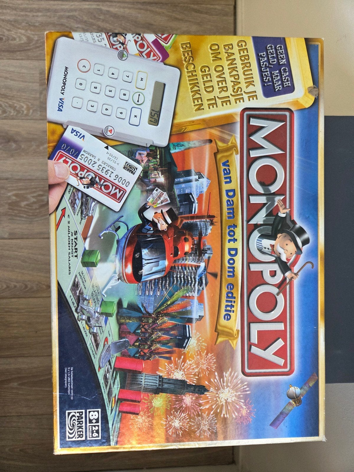Monopoly: Van Dam tot Dom editie (met bankpasjes), Vijf spelers of meer, Ophalen of Verzenden, Gebruikt, Parker