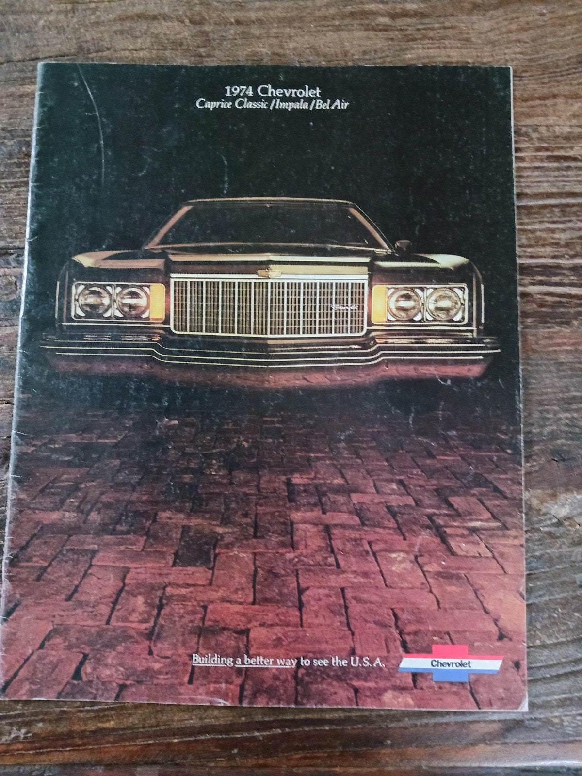 Chevrolet folder Caprice Impala Bel Air 1974, Ophalen of Verzenden, Gelezen, Chevrolet