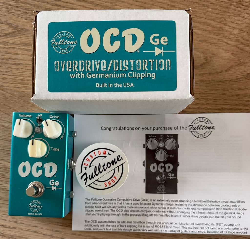 Fulltone OCD Ge ser# 003636, Muziek en Instrumenten, Effecten, Ophalen of Verzenden, Zo goed als nieuw