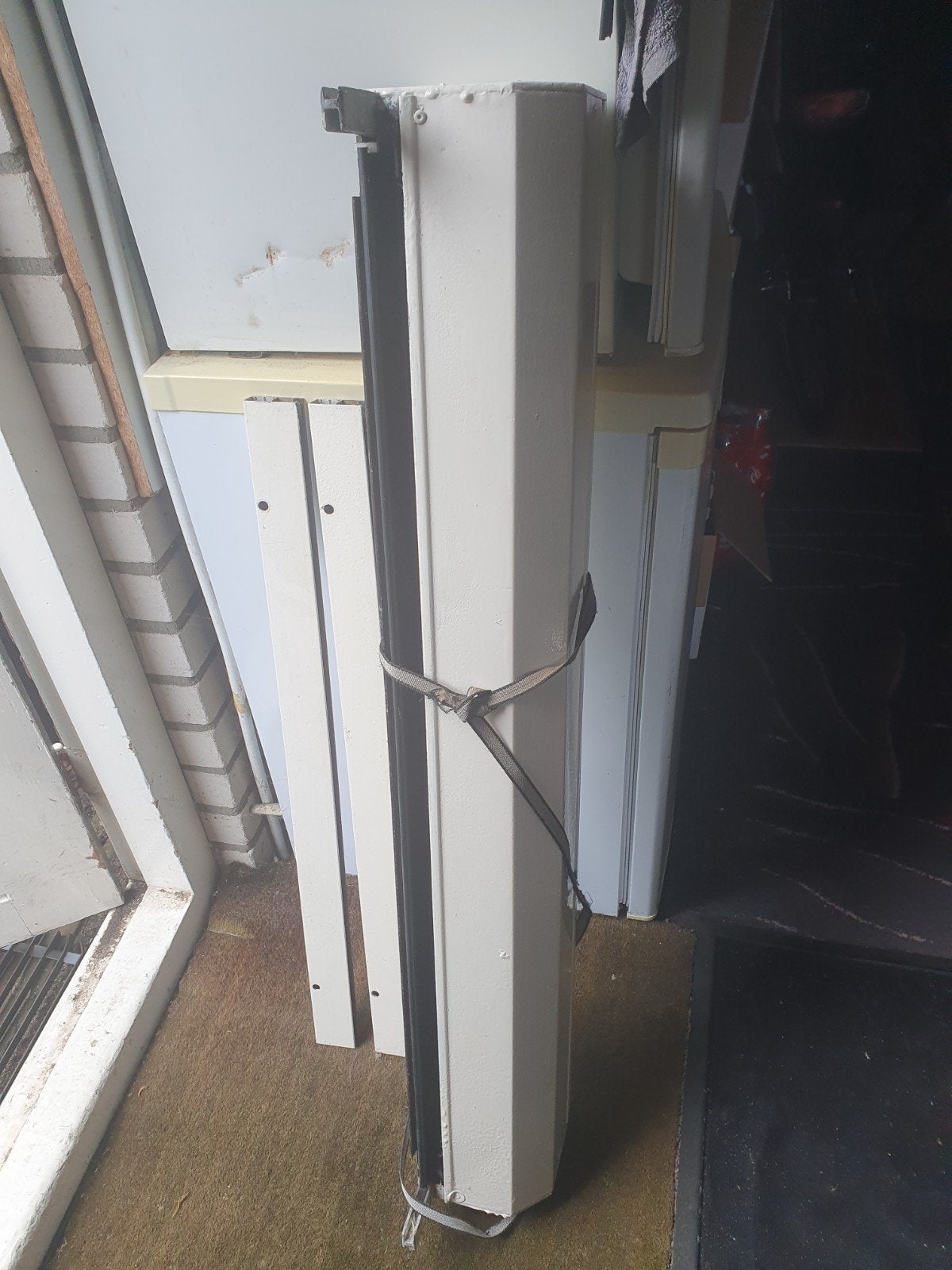 Rolluik 110 cm breed - Gebruikt, Doe-het-zelf en Verbouw, Ophalen, Gebruikt, Wit, 100 tot 150 cm