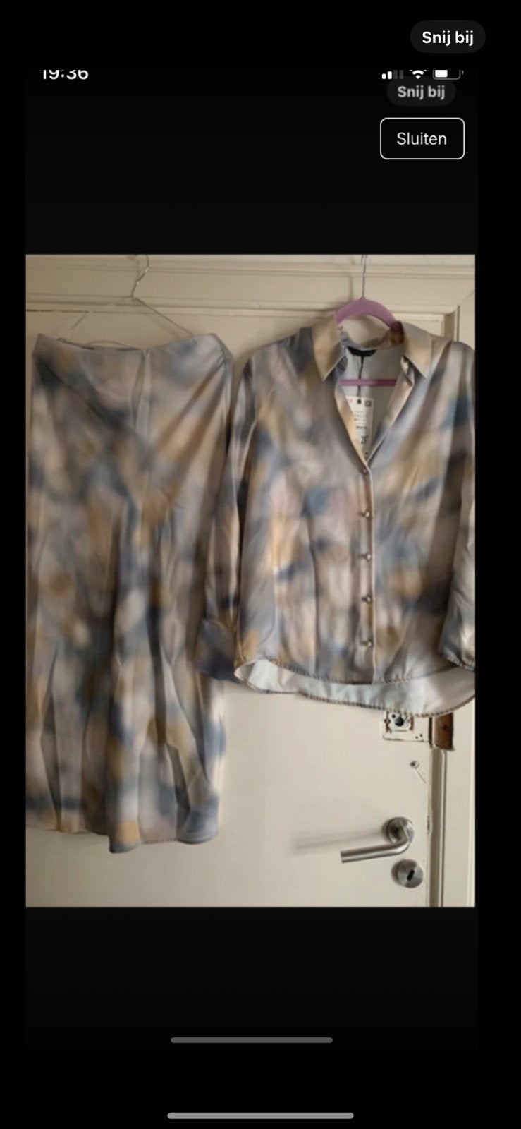 Zara Tie-Dye Blouse en Rok Set - Maat S, Overige kleuren, Nieuw, Ophalen of Verzenden, Maat 36 (S)
