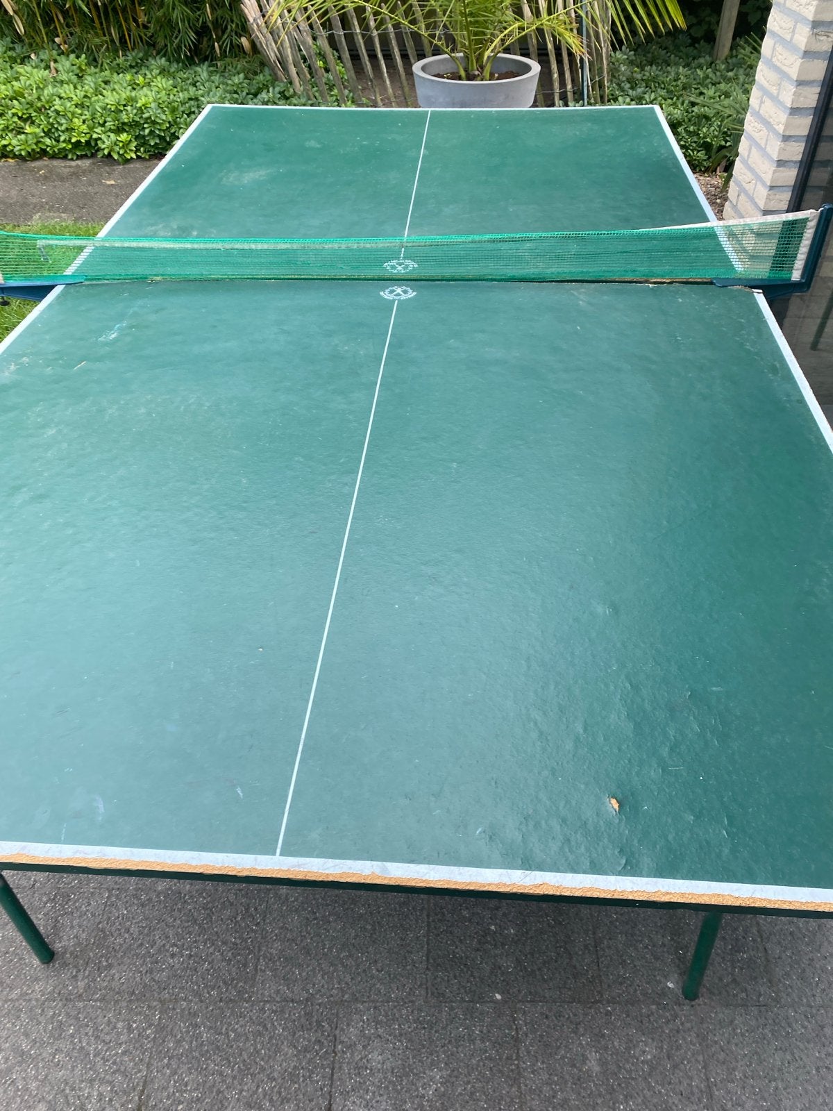 Gebruikte Tafeltennistafel - Inklapbaar en Verrijdbaar, Ophalen of Verzenden, Gebruikt, Tafel Outdoor, Inklapbaar