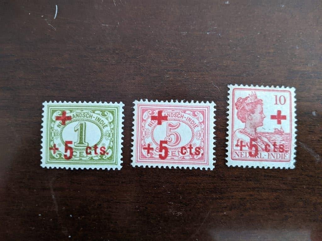 NED. INDIE 1915; serie RODE KRUIS LEES, Verzenden, Postfris, Nederlands-Indië