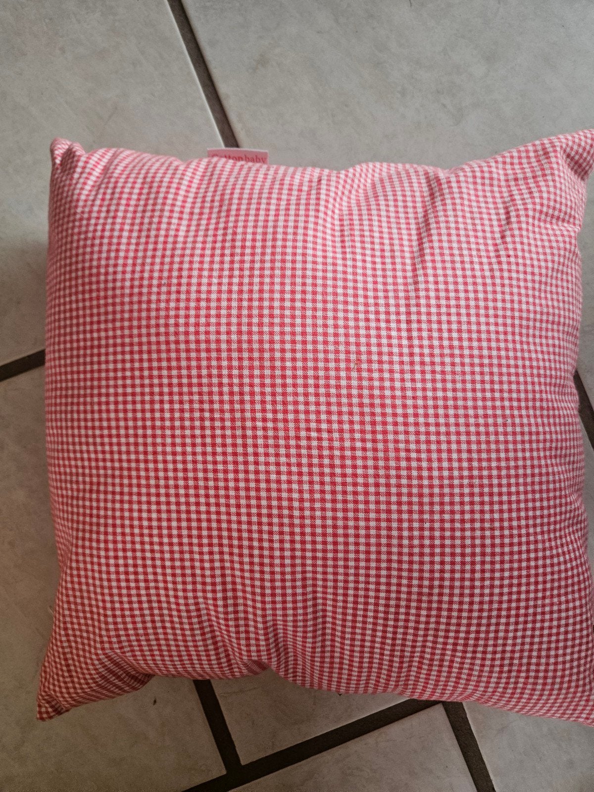 Rood/wit geruit kussen - Cottonbaby, Overige merken, Nieuw, Ophalen of Verzenden, Rood