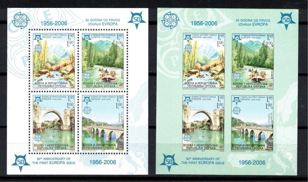 Servische Republiek 2005, Europa CEPT, Natuur Brug **, MNH, Ophalen of Verzenden, Overige thema's