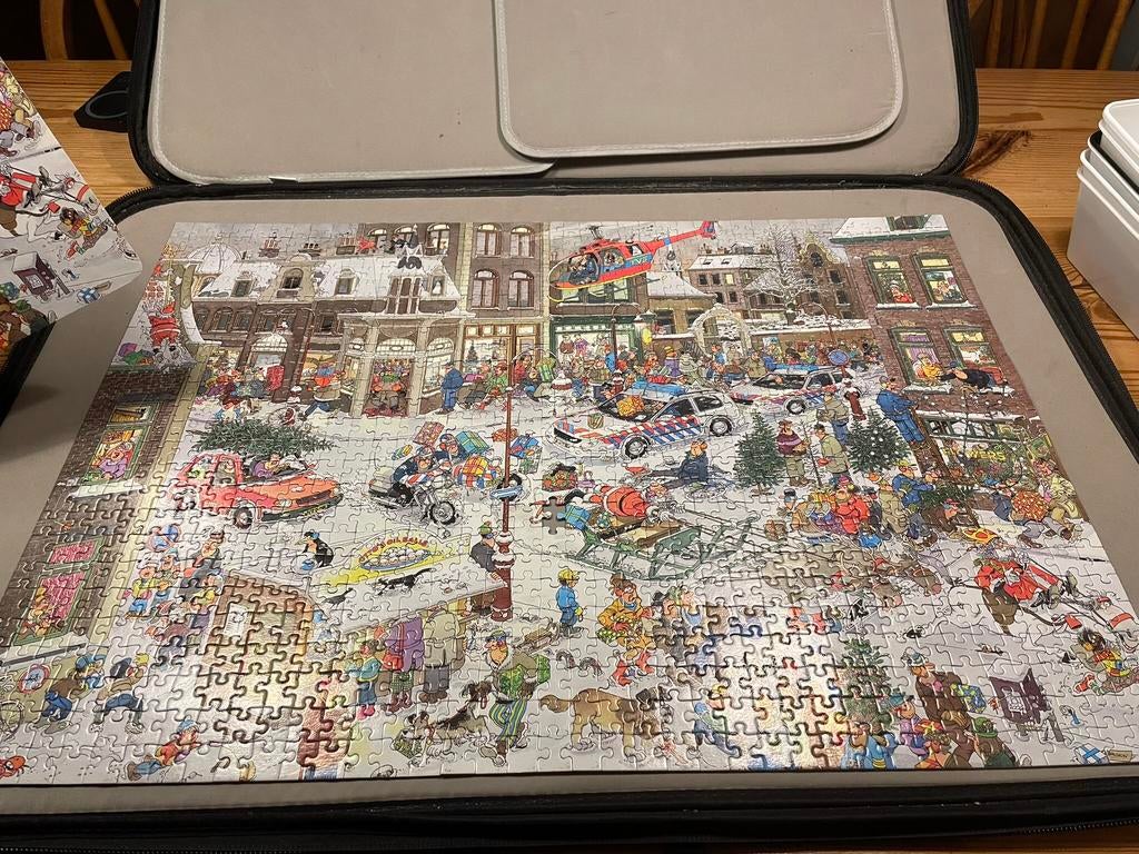 Jan van Haasteren puzzel kerstavond, Ophalen, 500 t/m 1500 stukjes, Zo goed als nieuw