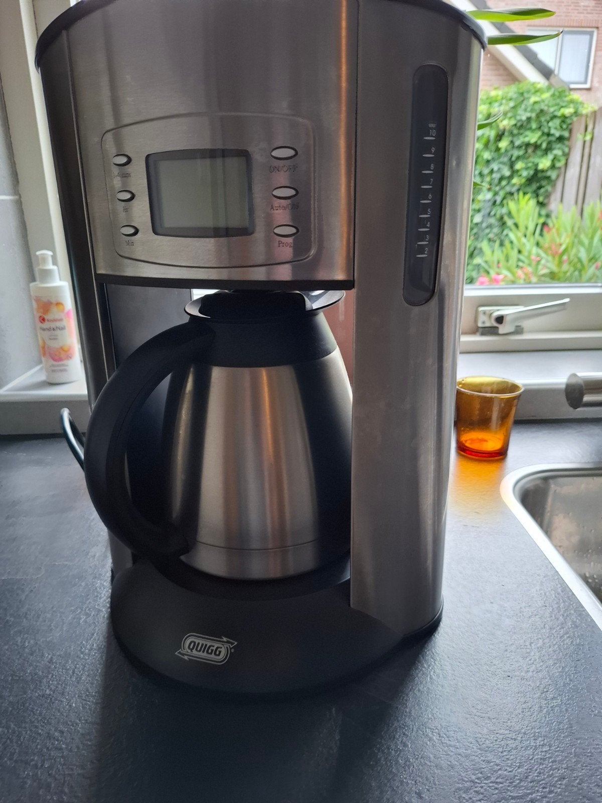 Quigg Koffiezetapparaat met Thermoskan, Ophalen, Gebruikt, Koffiemachine, Gemalen koffie