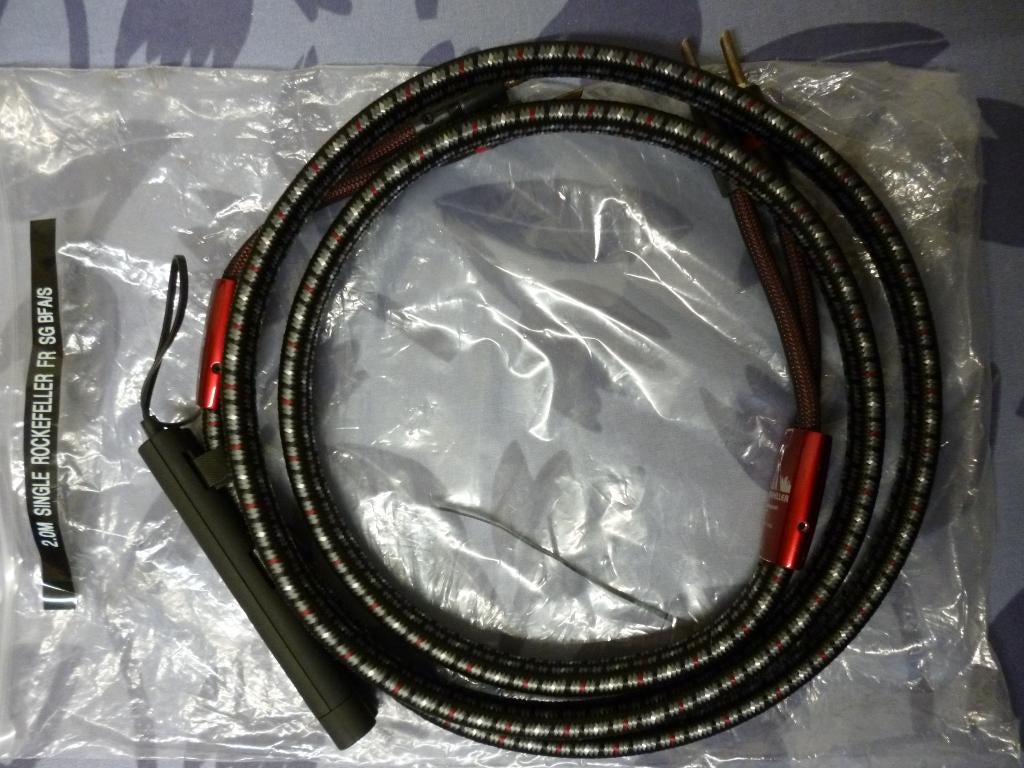 luidsprekerkabel audioquest single rockefeller 2m, Ophalen of Verzenden, 2 tot 5 meter, Luidsprekerkabel