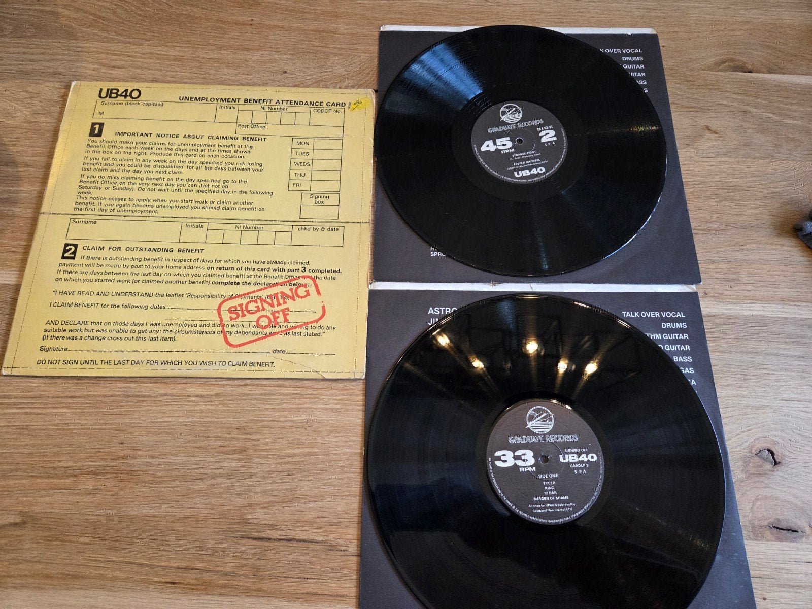 UB40 signing off dubbel LP, Ophalen of Verzenden, Gebruikt, 12 inch