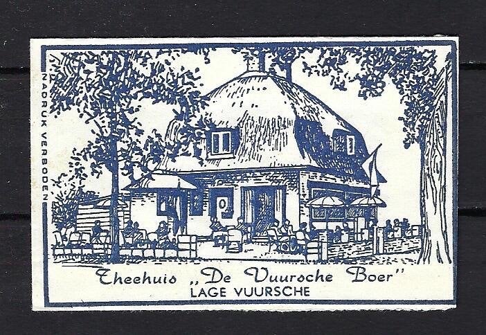 188 Lage Vuursche Theehuis DE VUURSCHE BOER, Ophalen of Verzenden, Nederland
