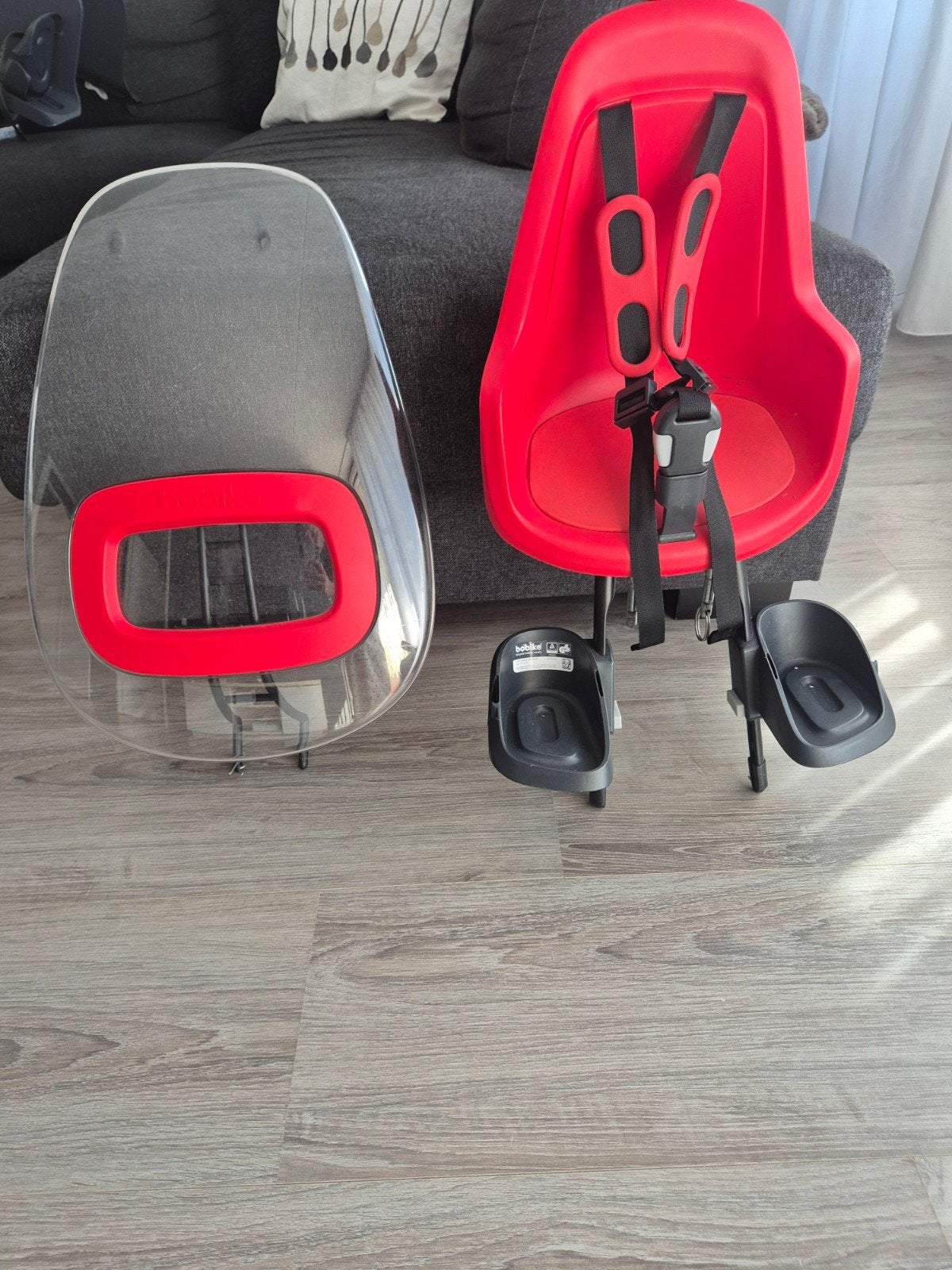 Bobike fietsstoeltje met windscherm, Voorzitje, Ophalen of Verzenden, Bobike, 0 t/m 13 kg