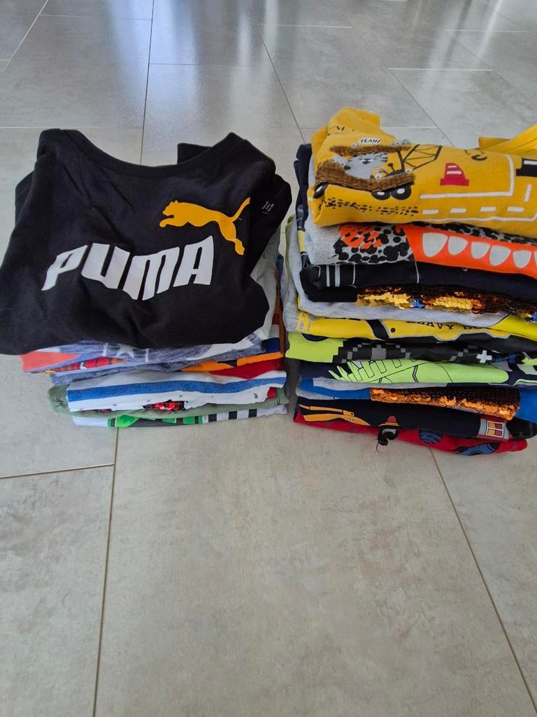 15 Longsleeves,25 T-shirts, 7 tanktops voor jongens, Puma, Overige kleuren, Overige maten, Ophalen of Verzenden