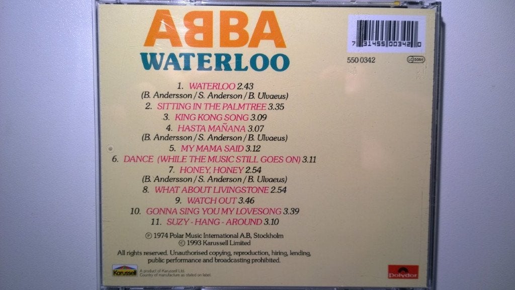 ABBA - Waterloo, Cd's en Dvd's, Cd's | Pop, Ophalen of Verzenden, Zo goed als nieuw, Pop, Album