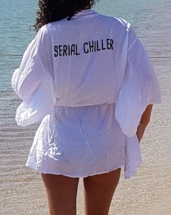 Blouse voor bikini badpak one size wit sexy badkleding zomer, Verzenden, Gedragen, Wit, Overige typen