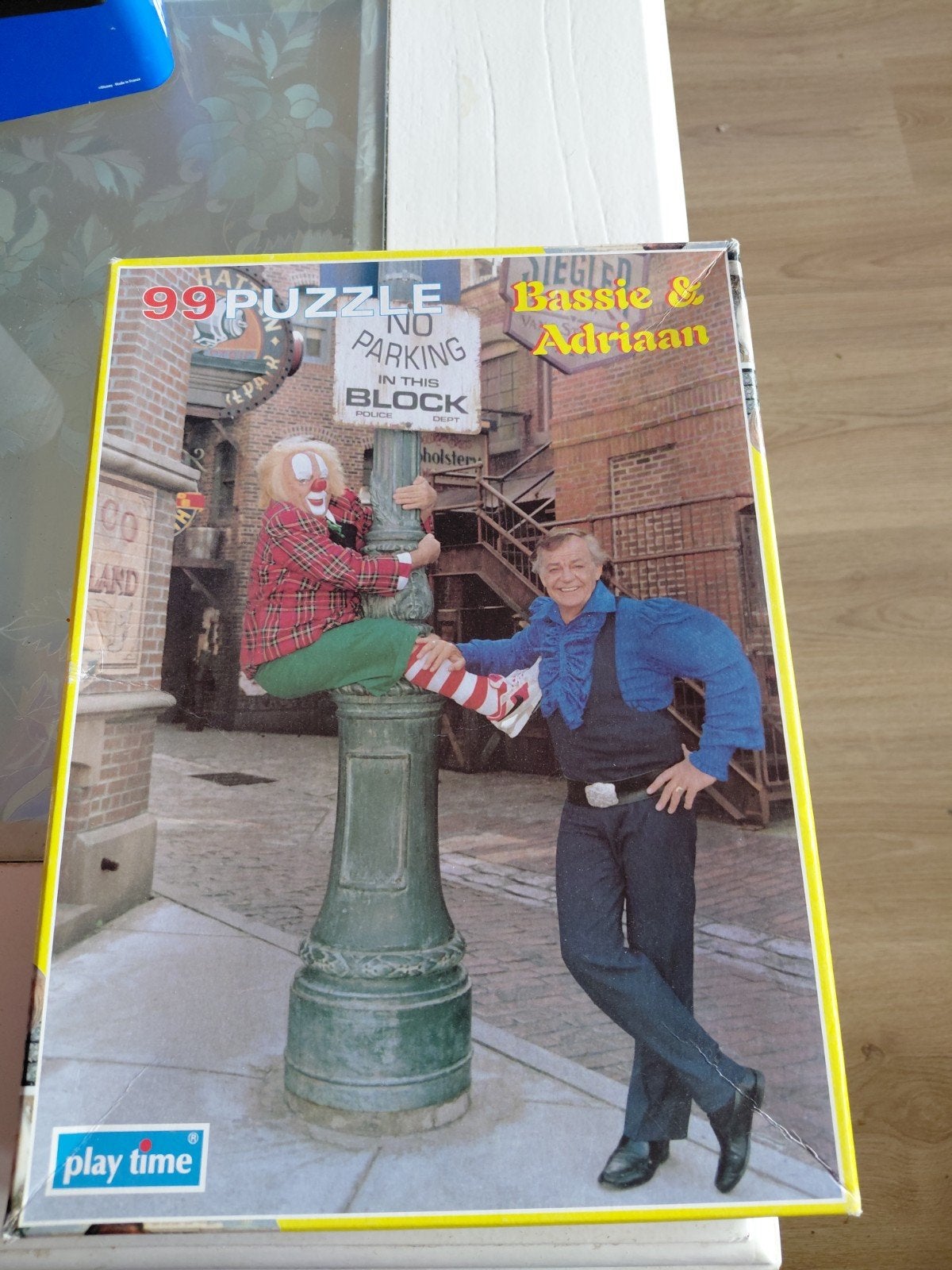 Vintage Bassie & Adriaan Puzzel (99 Stukjes) – Amerika Serie, Ophalen of Verzenden, Meer dan 50 stukjes, Gebruikt, 6 jaar of ouder