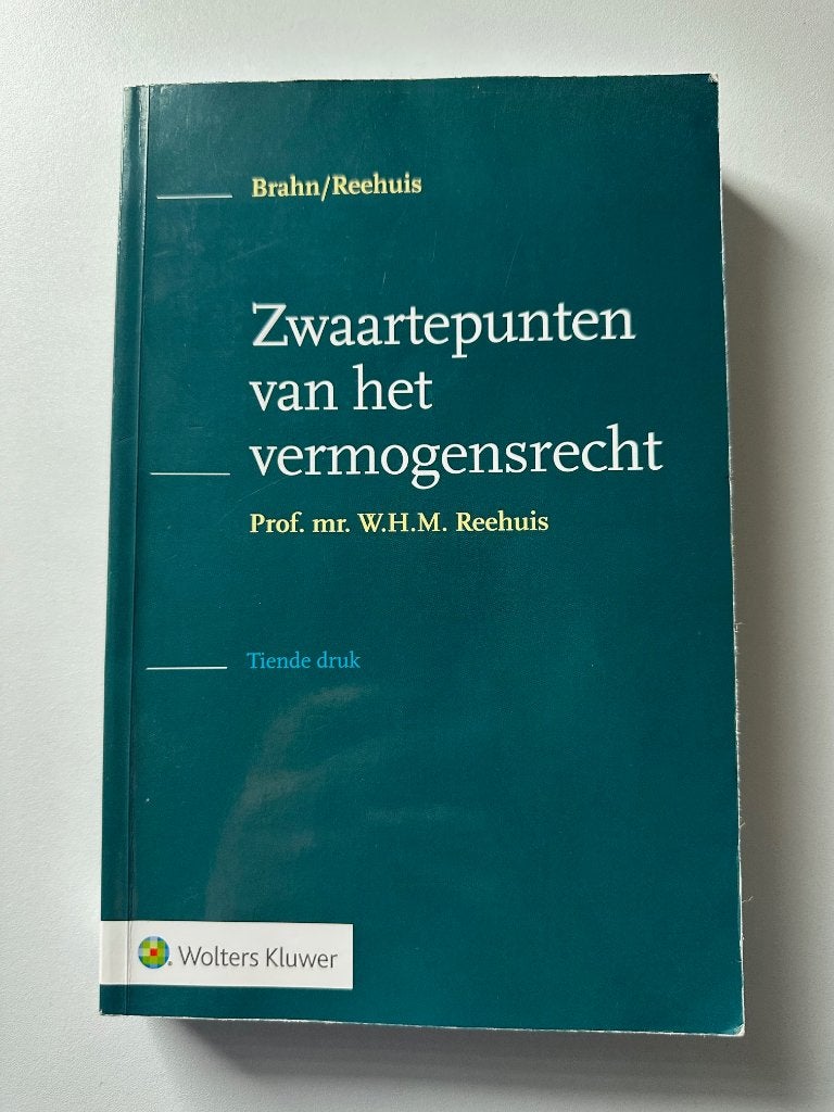 Zwaartepunten van het Vermogensrecht, Ophalen of Verzenden, Zo goed als nieuw, Sociale wetenschap