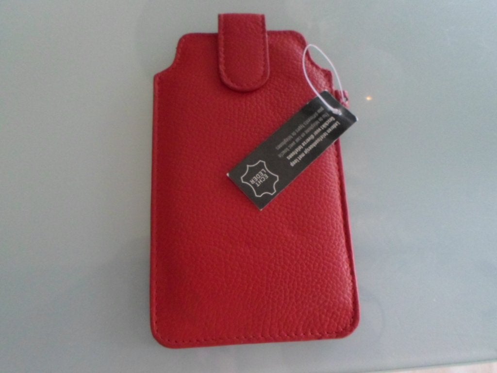 nieuw rood lederen telefoonhoesje, Ophalen of Verzenden, Nieuw, Hoesje of Tasje