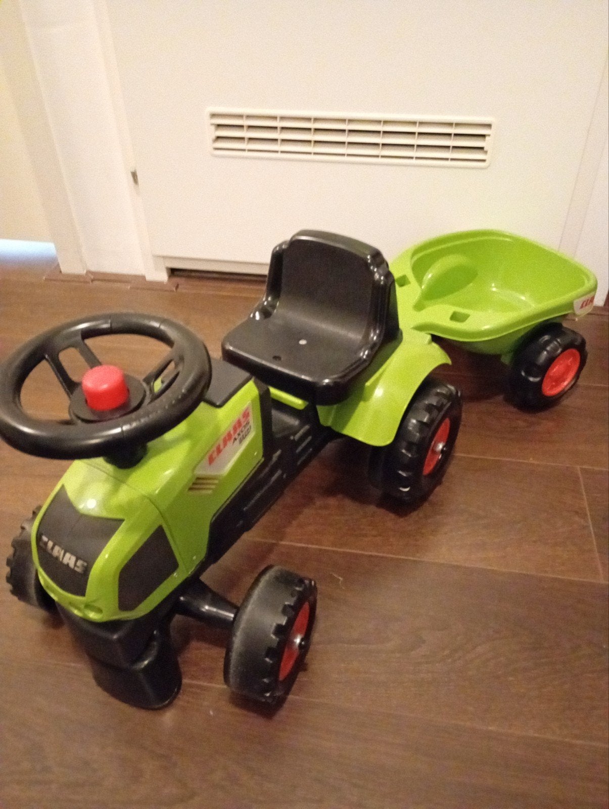 Claas traptractor met aanhanger voor peuters, Ophalen, Zo goed als nieuw, Trapvoertuig