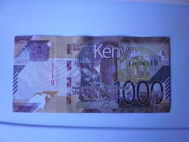 Kenia - 1000 Shilling- Bankbiljet, Verzenden, Overige landen, Los biljet