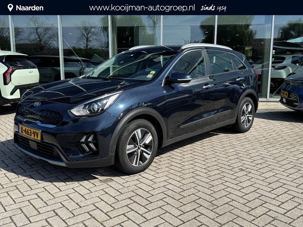 Kia Niro 1.6 GDi Hybrid DynamicLine Nav|Camera|Cruise contro, Auto's, Kia, Gebruikt, Euro 6, 2 kWh, Blauw