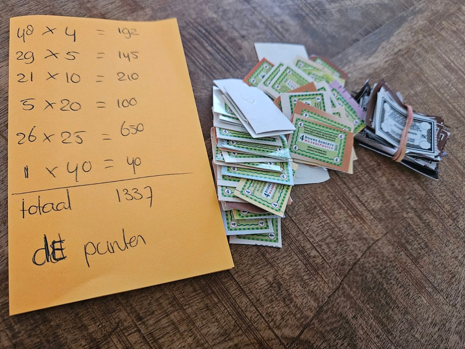 douwe egberts punten, Ophalen of Verzenden, Koffie of Thee, Zegels, Bonnen of Punten