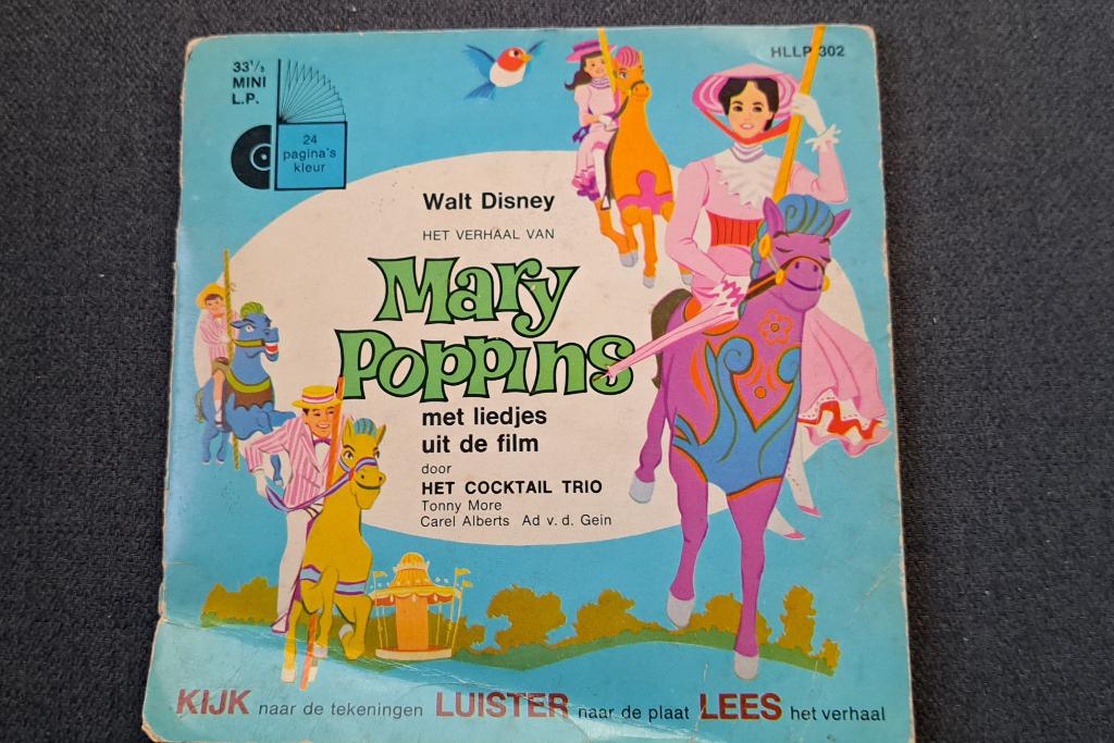 Walt Disney vinyl: Het verhaal van Mary Poppins 33 1/3 mini, Ophalen of Verzenden, Zo goed als nieuw, Nederlandstalig