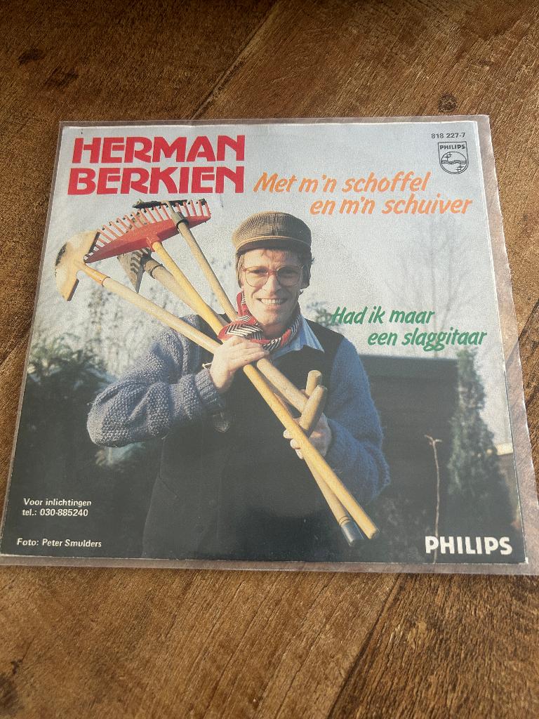 Herman Berkien-Met m'n schoffel, Cd's en Dvd's, Vinyl Singles, Ophalen of Verzenden, Zo goed als nieuw, Nederlandstalig