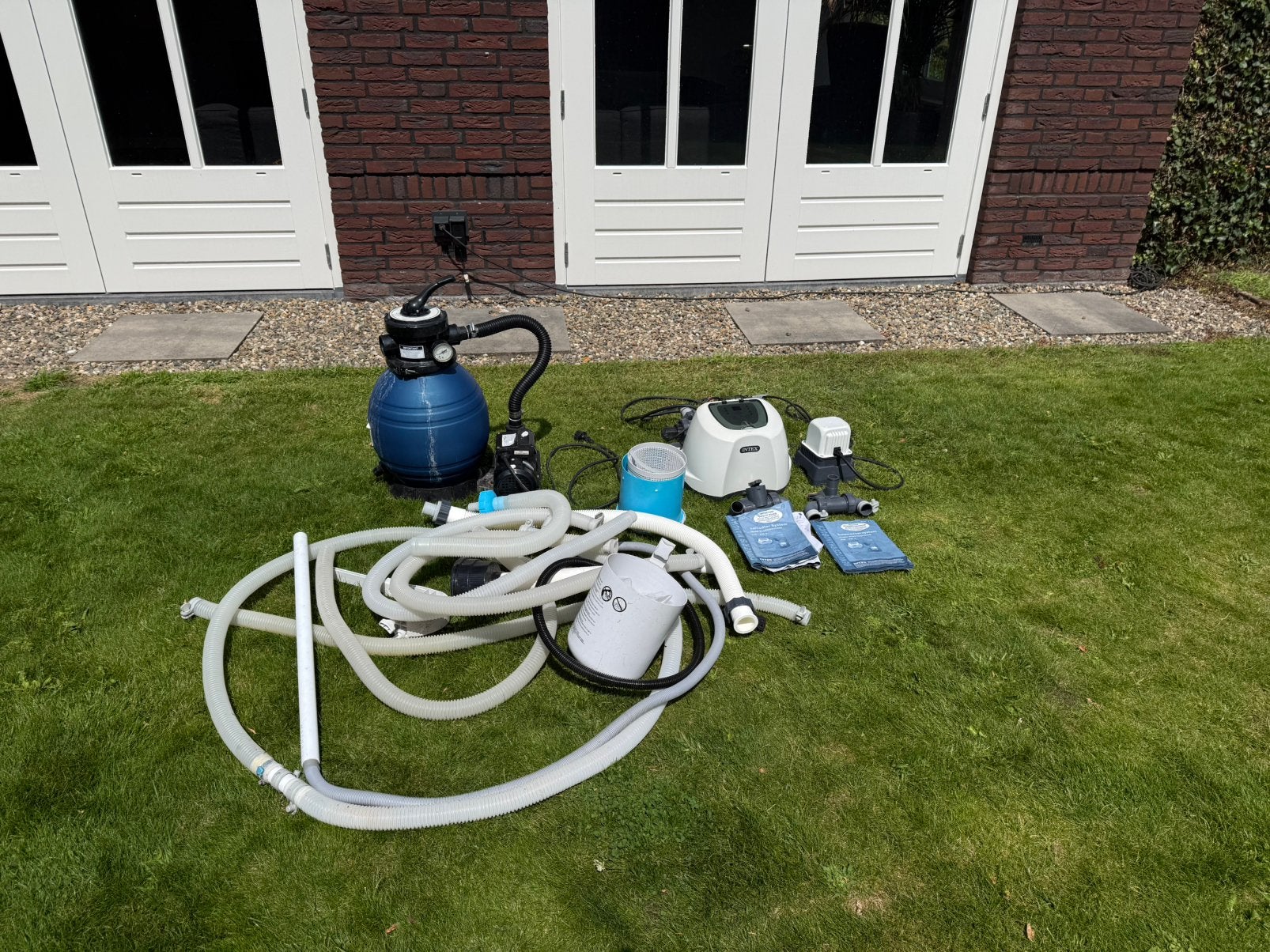 Intex zoutwater systeem QS500 zandpomp, Tuin en Terras, Zwembad-toebehoren, Ophalen of Verzenden, Gebruikt, Zwembadpomp