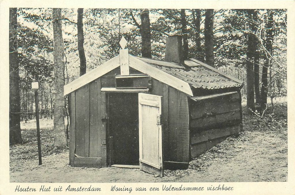 701-104-027 Amsterdam Houten Hut, Verzenden, Voor 1920, Noord-Holland