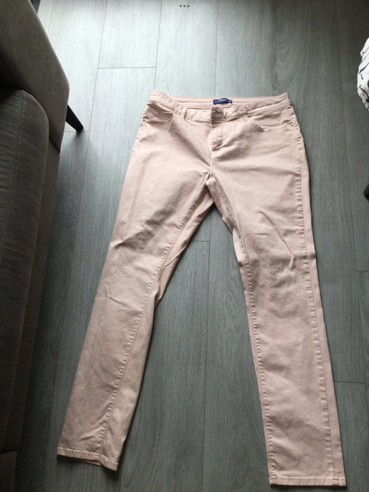 Broek Vögele roze, stretch,maat 42 hoge taille, Kleding | Dames, Maat 42/44 (L), Ophalen of Verzenden, Zo goed als nieuw, Roze