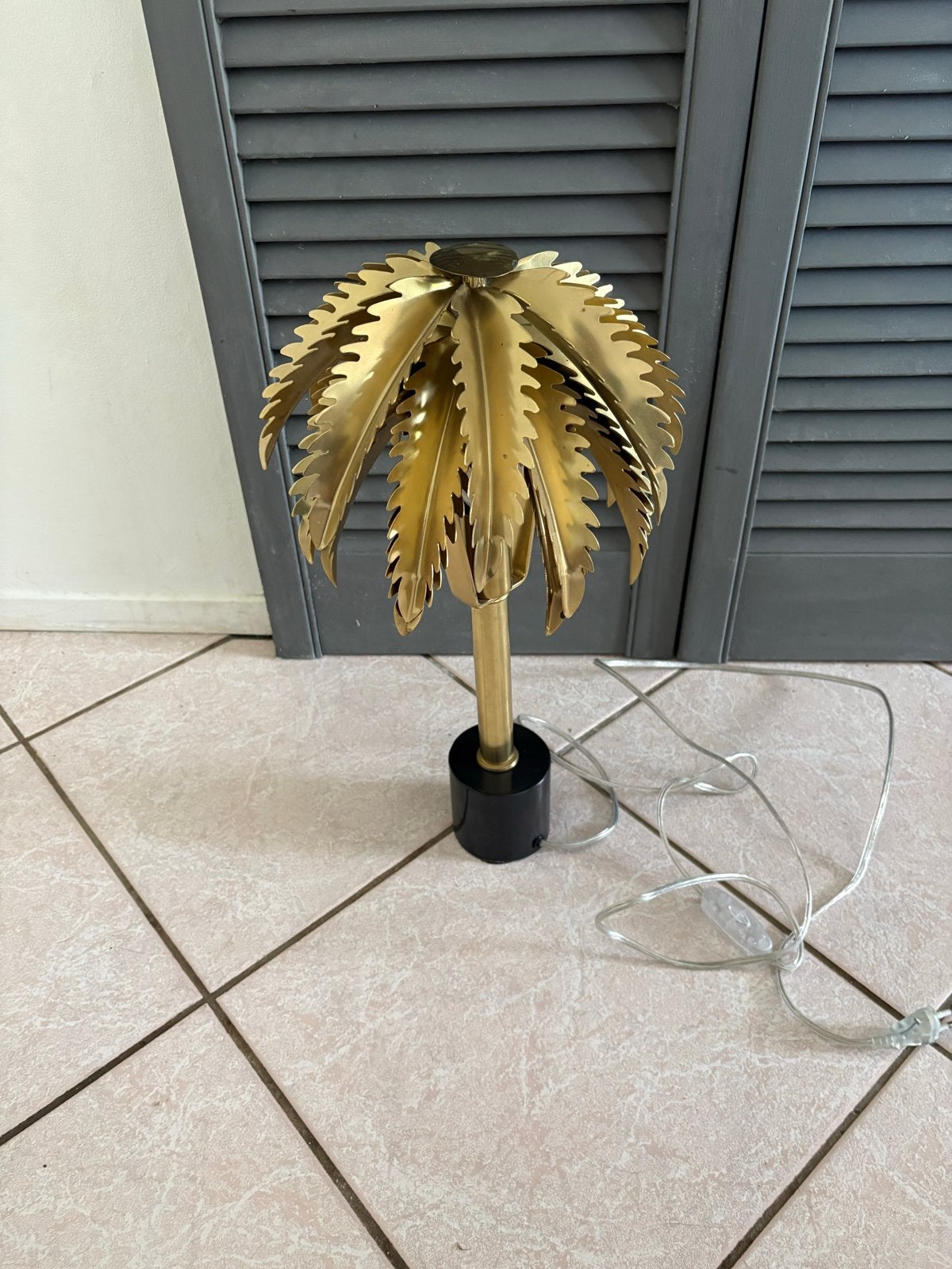 Palmboom Tafellamp - Hollywood Regency Stijl, Ophalen