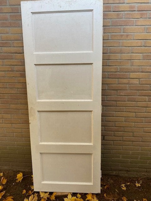 Klassieke Bryunzeel deur; 30-jaren, Ophalen, Gebruikt, 80 tot 100 cm, Binnendeur