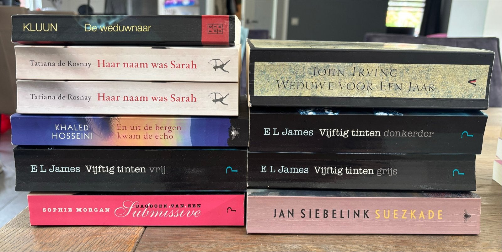 Boekenpakket: Kluun, Tatiana de Rosnay, E.L. James en meer, Ophalen of Verzenden, Gelezen