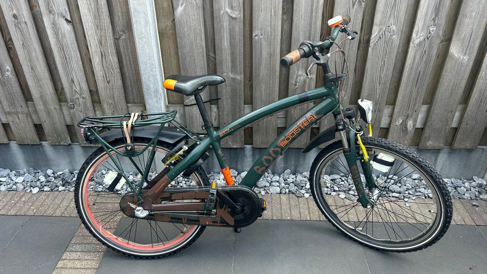 Sparta Booster 24 inch kinderfiets - Groen, Fietsen en Brommers, Ophalen, Sparta, Gebruikt, Velgrem