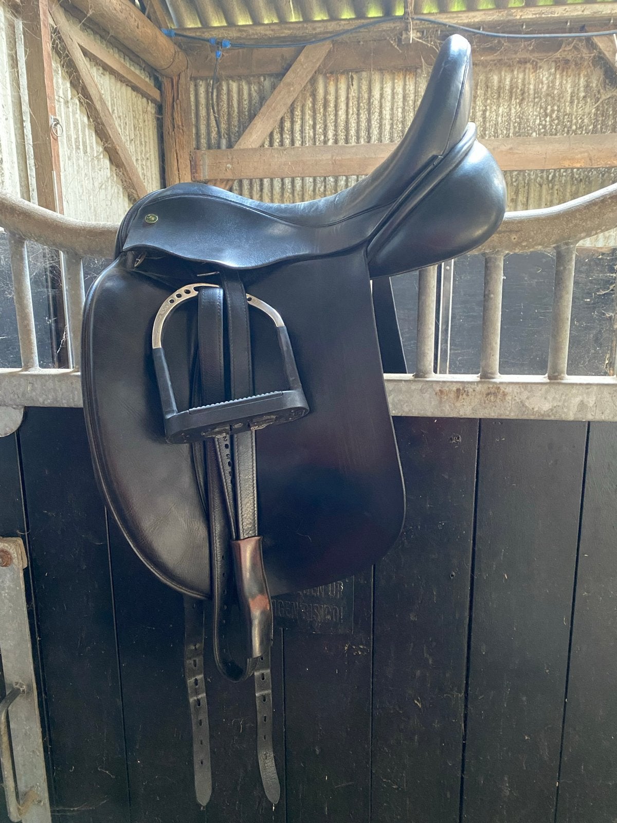Hulzebos dressuurzadel 17 inch, Dieren en Toebehoren, Ophalen, Gebruikt, Dressuur, Overige merken