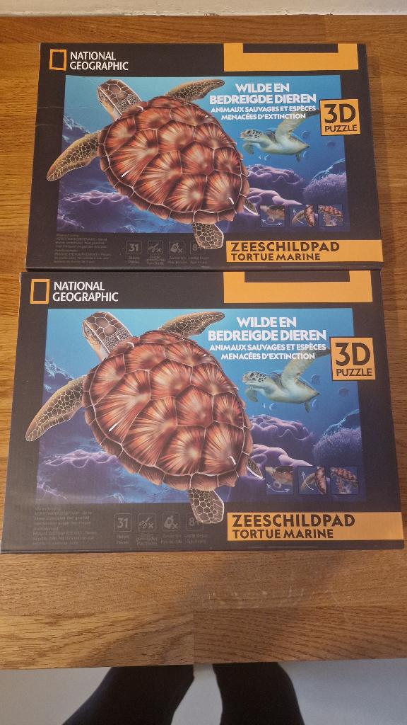 Zeeschilpad 3d puzzels, Ophalen, Minder dan 500 stukjes, Zo goed als nieuw, Rubik's of 3D-puzzel