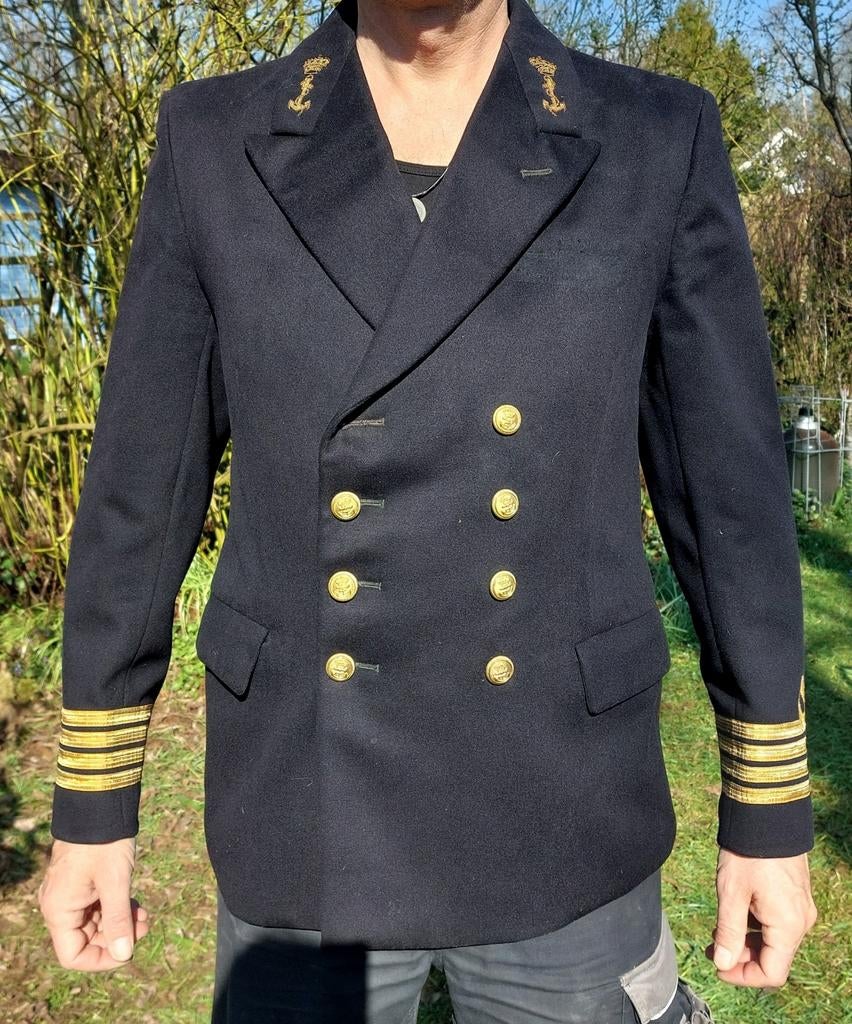 Kapitein colbert 50 schipper boot double breasted wol, Ophalen of Verzenden, Gebruikt, Bovenkleding