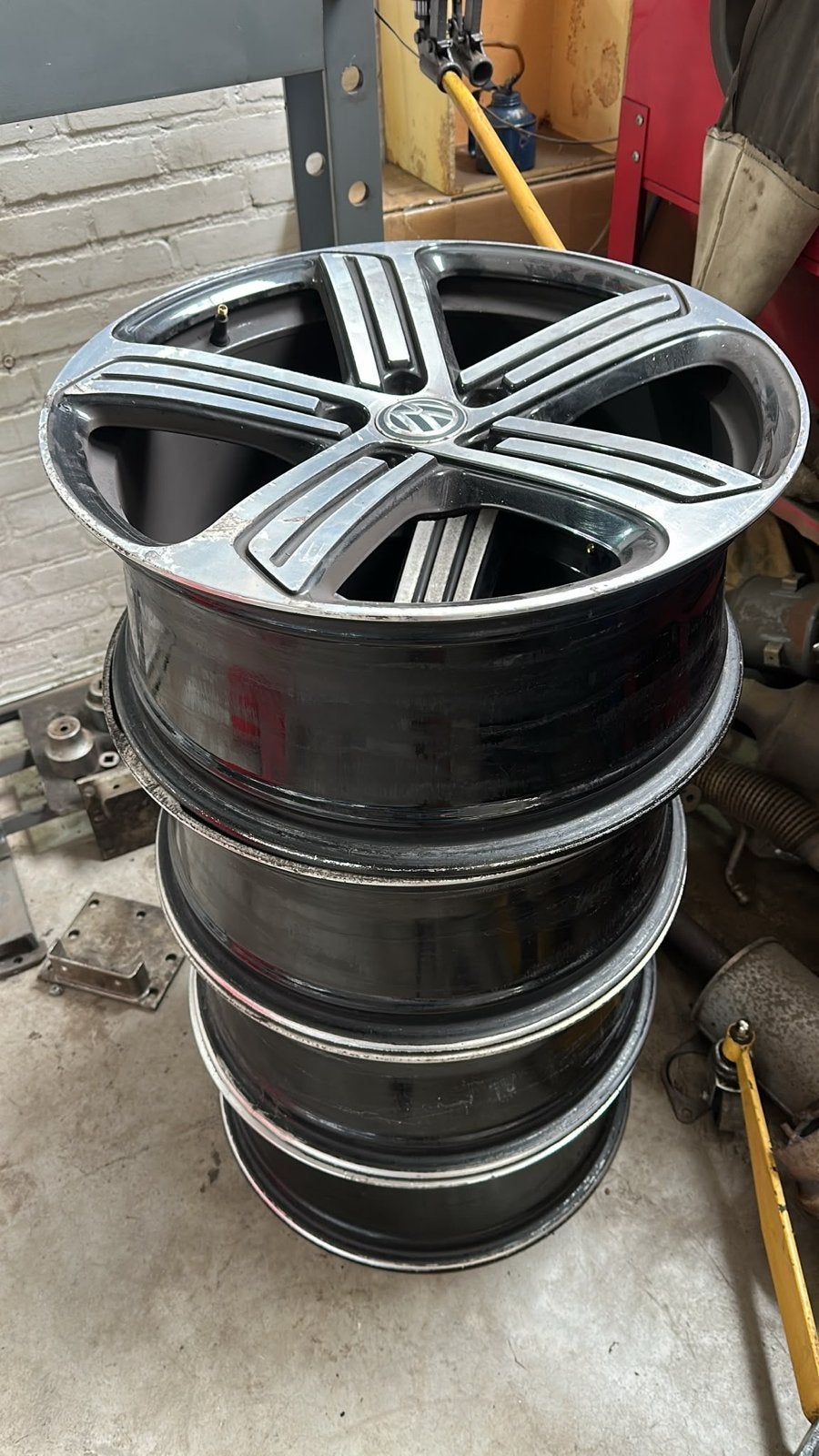 Gebruikte 19 inch VW Cadiz Velgen - Set van 4, 19 inch, Gebruikt, Velg(en), Ophalen of Verzenden